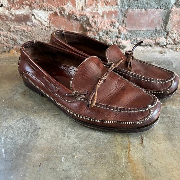 Vintage Cole Haan Country Men's Handsewn Loafers Sz 12 D - Picture 1 of 8